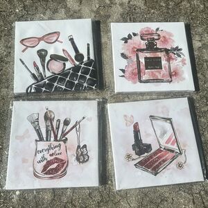 Beauty makeup room wall canvas decor